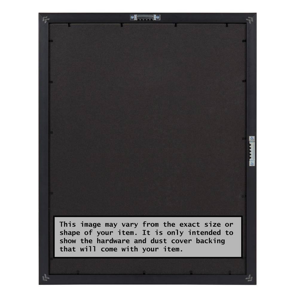 Amanti Art Opening Size 24 in. x 36 in. William Mottled Bronze Narrow Picture Frame