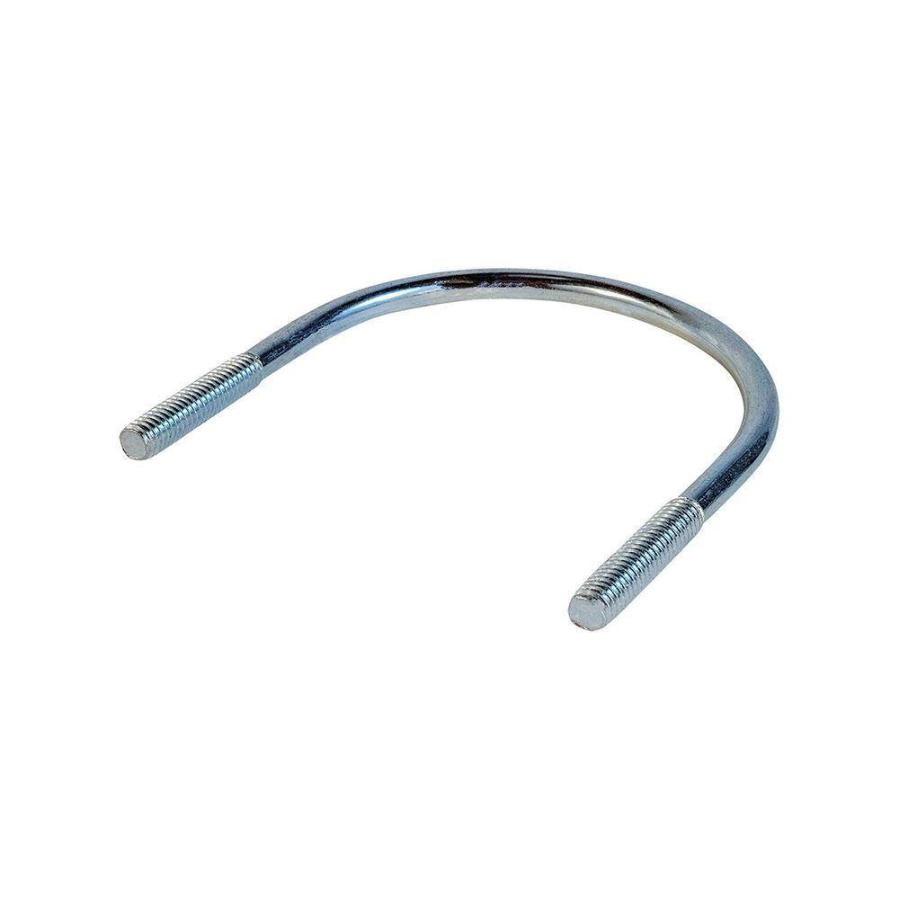 The Plumber's Choice 4 in. Light-Duty Electro Galvanized Steel U-Bolt Pipe Clamp