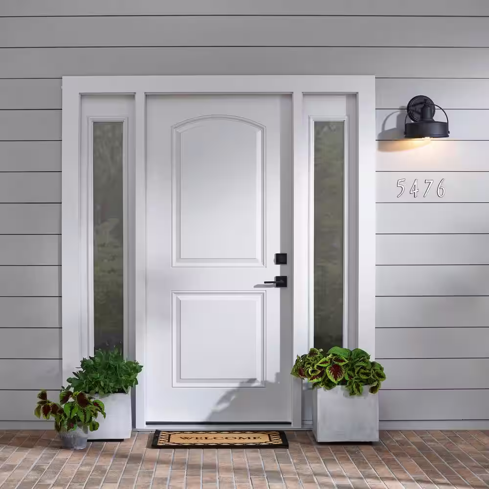 Everbilt 4 in. Plastic Reflective Nail-On House Number 4