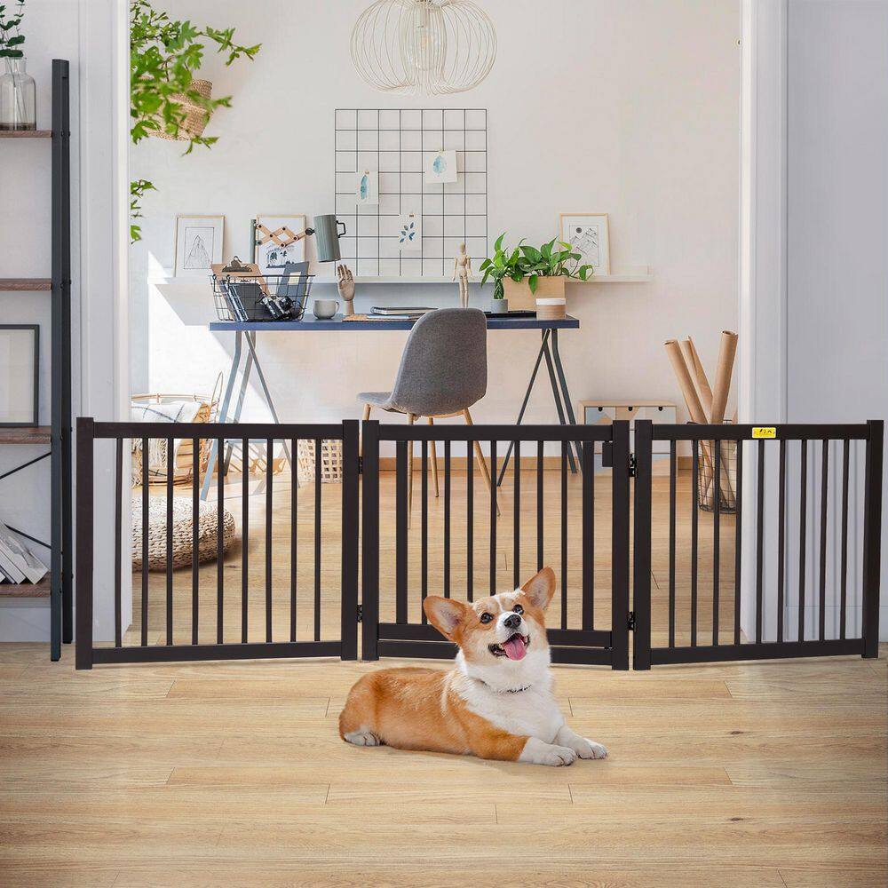 COZIWOW 81 in.W Dog Gate for Doorway Freestanding Fence
