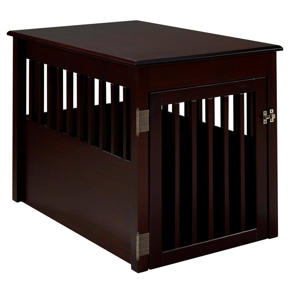 Camaflexi Ruffluv Cappuccino End Table Pet Crate - Large
