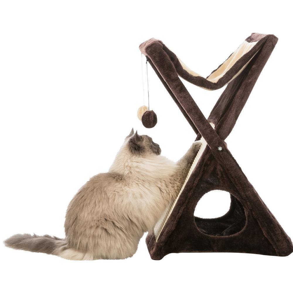 TRIXIE Brown/Beige Miguel Fold-and-Store Cat Tower