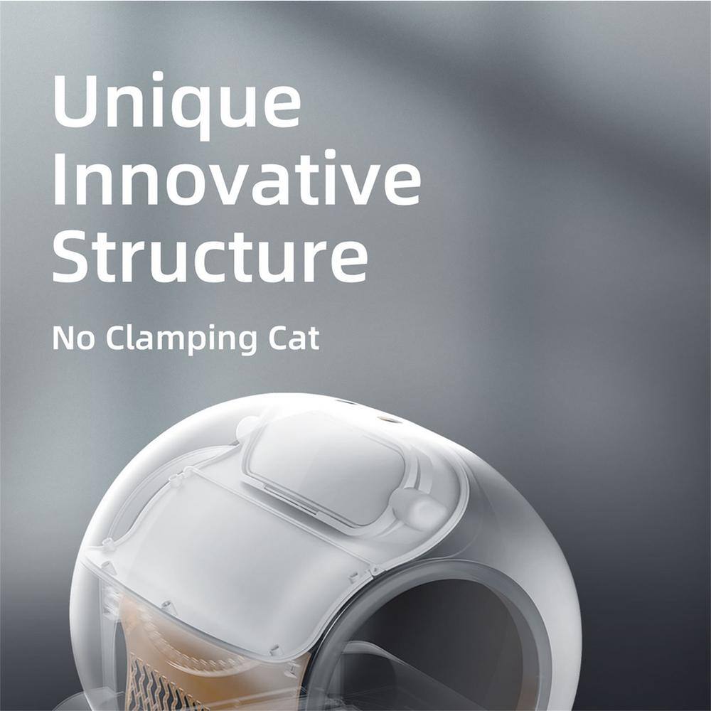 None Smart Cat Litter Box Cat Litter Box Self-Cleaning