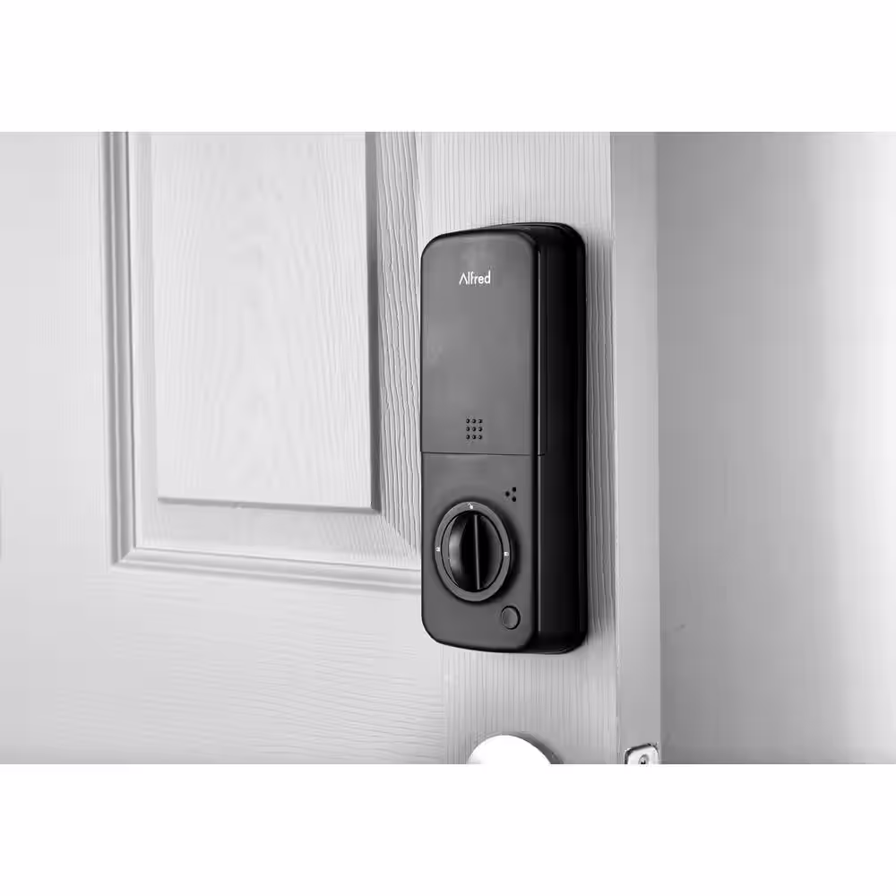 Alfred DB2-B Gold Smart Single Cylinder Electronic Deadbolt Lock with Key Override
