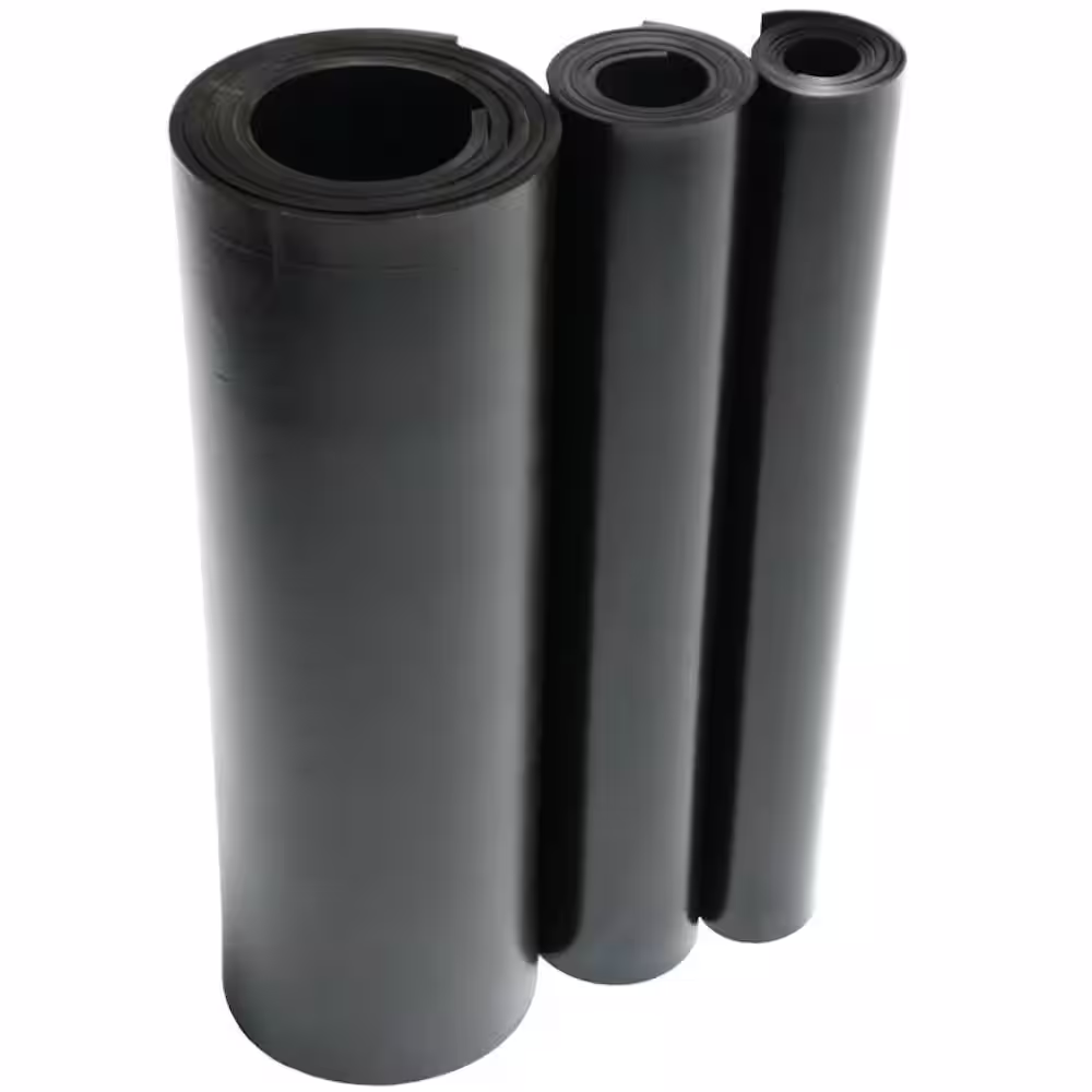 Rubber-Cal EPDM 1/4 in. x 36 in. x 240 in. Commercial Grade 60A Rubber Sheet - Black