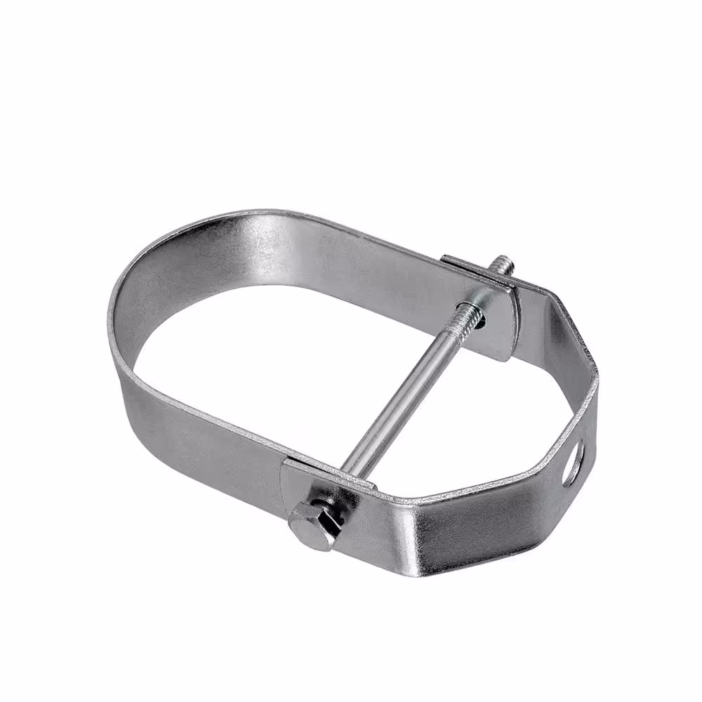 The Plumber's Choice 5 in. Clevis Hanger for Vertical Pipe Support in Standard Galvanized Steel
