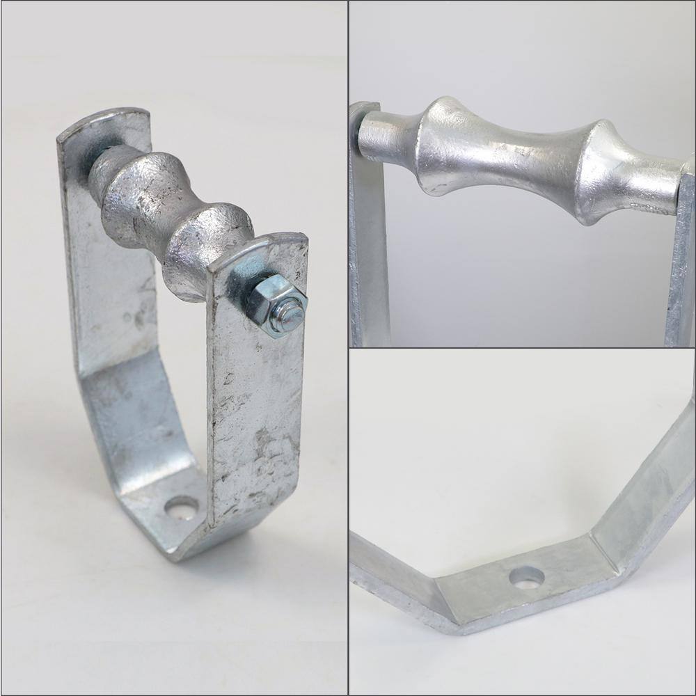 The Plumber's Choice 5 in. Galvanized Steel Hot Dipped Clevis Roller Hanger (5-Pack)