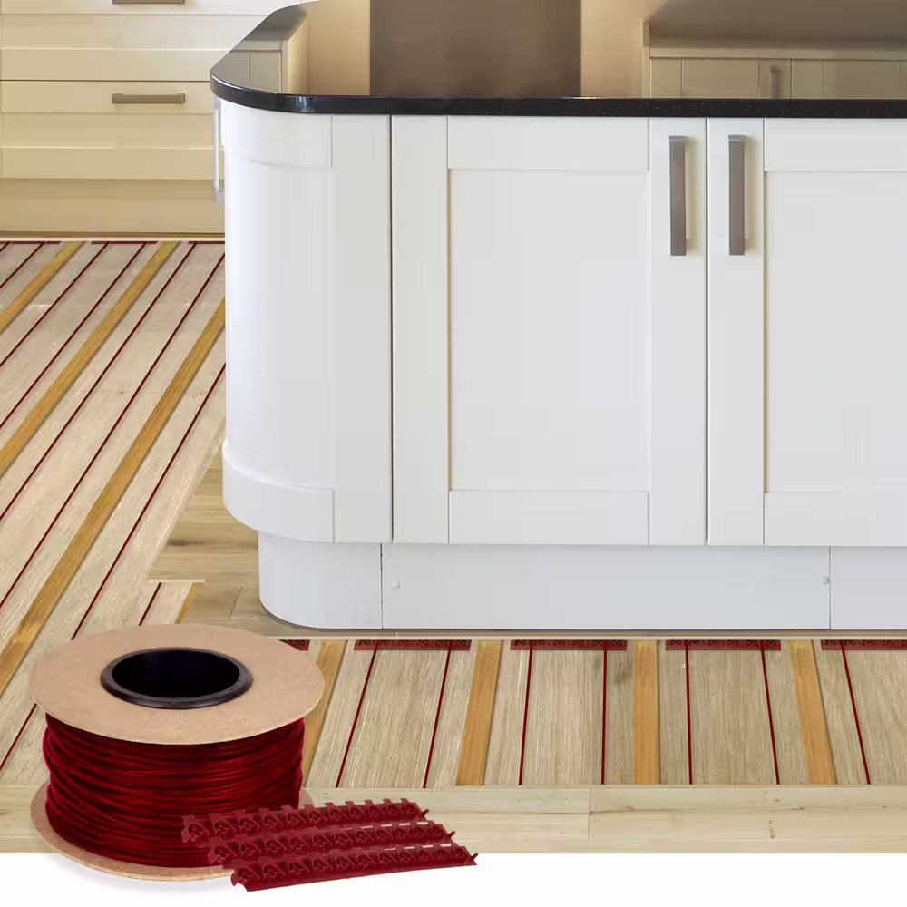 WarmlyYours TempZone 40 ft. Cable System with Touch Screen Thermostat and Electrical Rough In Kit (Covers 10.5 sq. ft.)