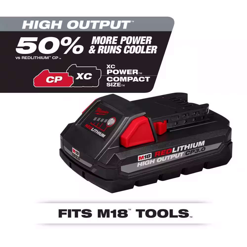 Milwaukee M18 18-Volt Lithium-Ion Dual Bay Rapid Battery Charger with 3.0Ah Battery Pack (2-Pack)