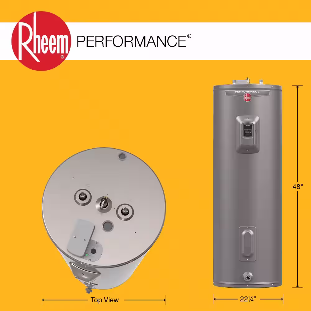 Rheem Performance 50 gal. 4500-Watt Elements Medium Electric Water Heater - WA or Version w/6-Year Tank Warranty and 240-Volt