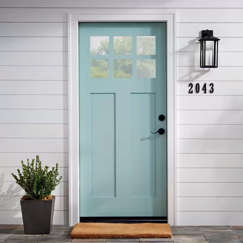 Everbilt 4 in. Flush Mount Aged Bronze House Number 7