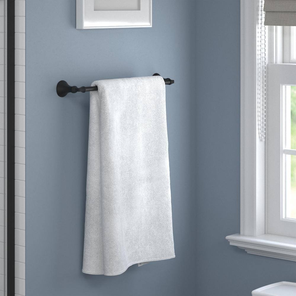 Delta Ashlyn 18 in. Wall Mount Towel Bar Bath Hardware Accessory in Matte Black