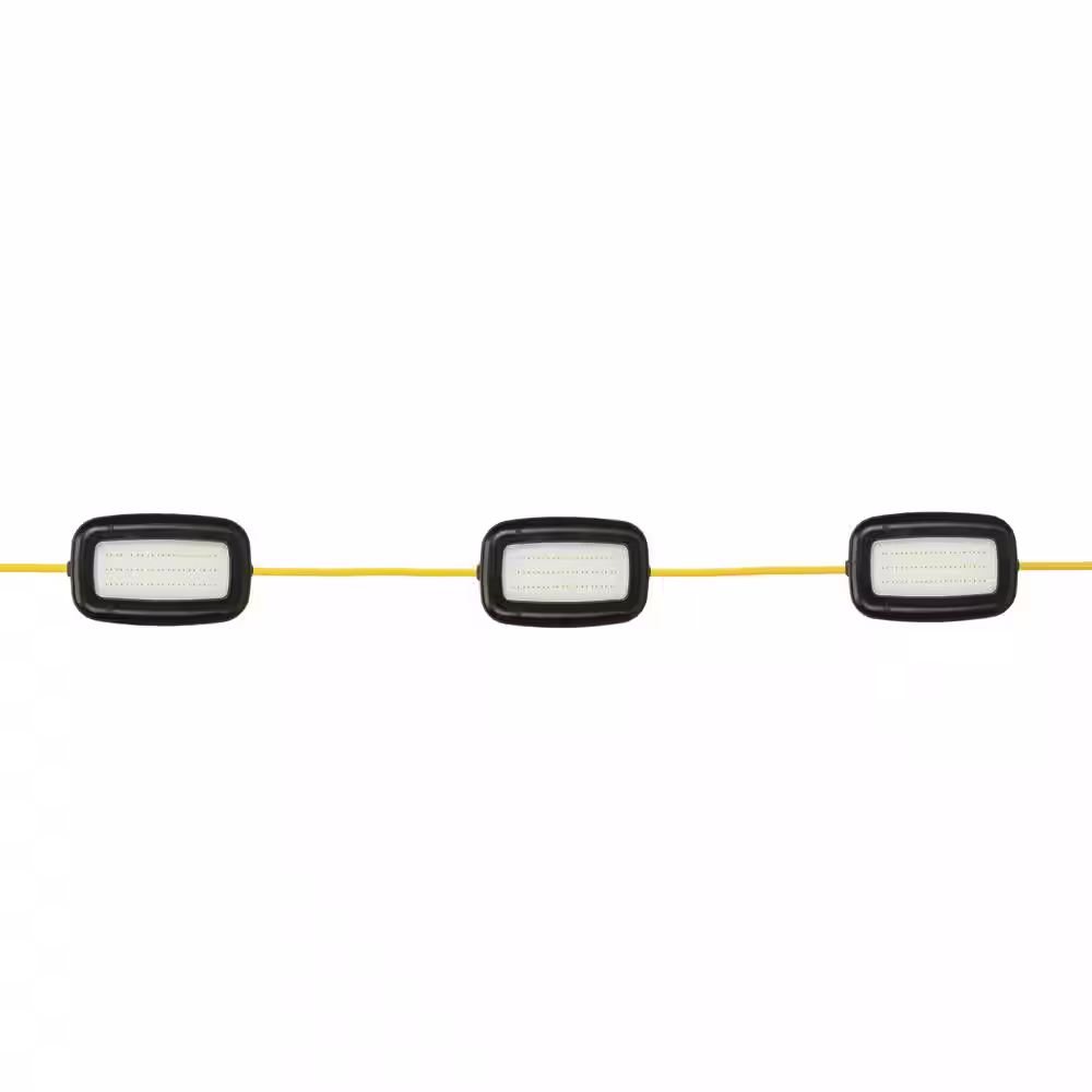 Southwire 100 ft. 14/3 SJTW LED String Light, Yellow