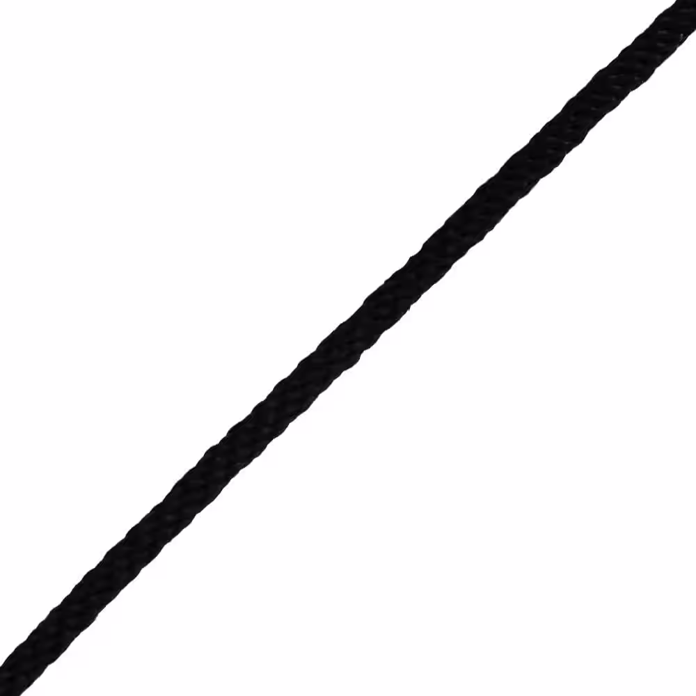 Everbilt 3/8 in. x 600 ft. Polypropylene Solid Braid Rope in Black