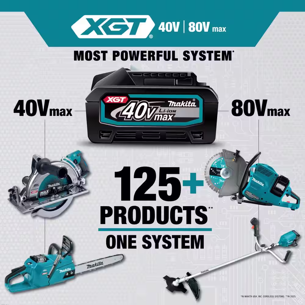 Makita 40V max XGT 8.0Ah Battery with Bonus 40V Max XGT 8.0Ah Battery