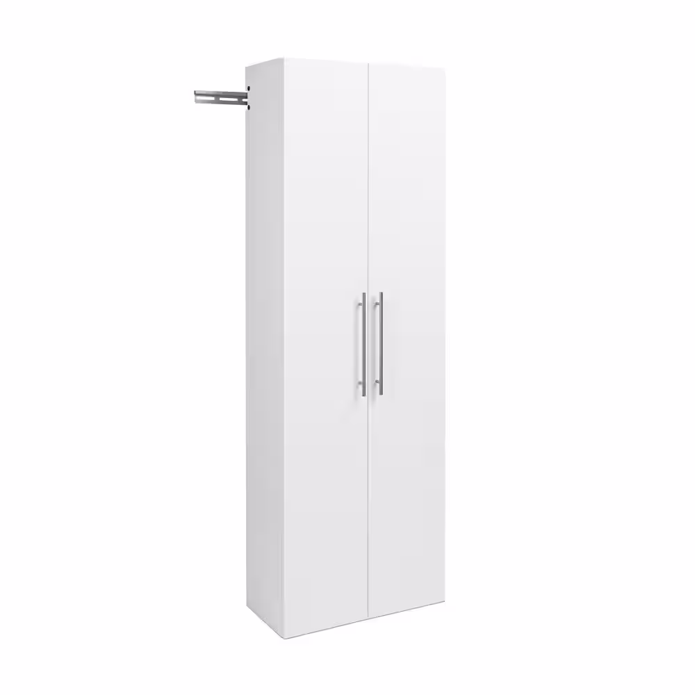 Prepac HangUps 3-Piece Composite Wall Mounted Garage Storage System in White (72 in. W x 72 in. H x 12 in. D)