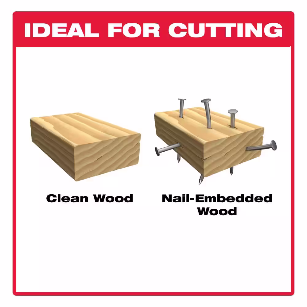 DIABLO 6 in. 6/12 TPI Demo Demon Bi-Metal Reciprocating Saw Blade for Nail-Embedded Wood Cutting