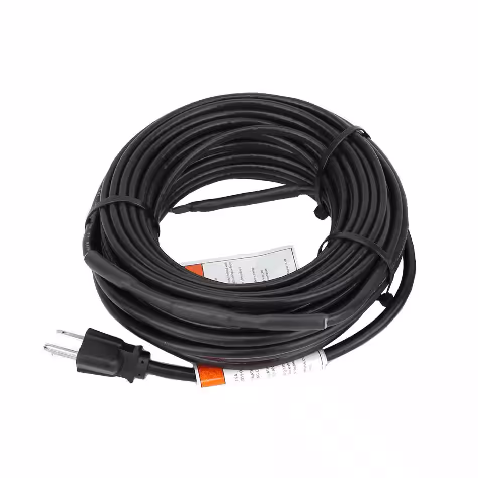 WarmlyYours Ice Shield Roof and Gutter Deicing Cable Kit, Plug-in, 120V (240 Ft)