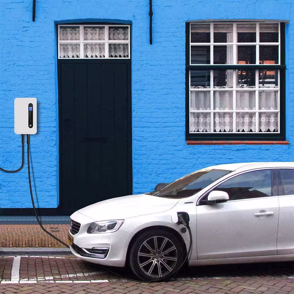 LECTRON 240-Volt 32 Amp Level 2 EV Charging Station with 20 ft. Extension Cord J1772 Cable and NEMA 14-50 Plug Electric Vehicle